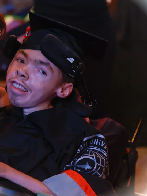 Tyler at graduation